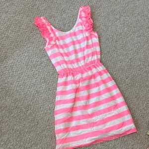 Lilly Pulitzer Pink and White Striped Dress